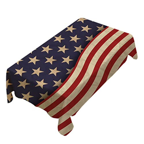 ABOOFAN Amerikanische Flagge Tischdecke Aus Hochtemperaturbeständig Faltenresistent Tischdekoration Für Partys Und Feiern Perfektes Für Freunde von ABOOFAN
