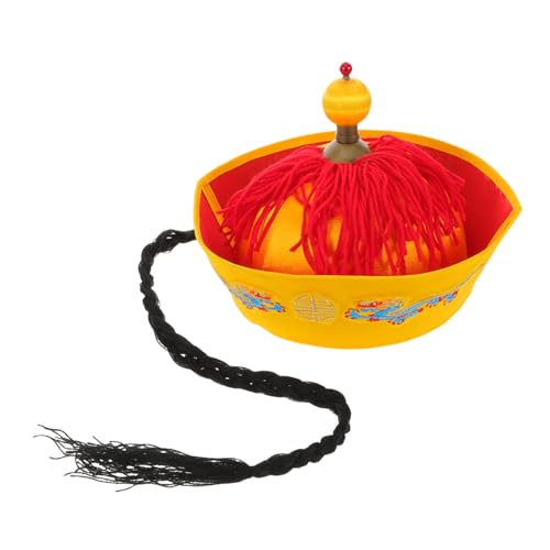 ABOOFAN Antiker Opernhut Qing Stil Cosplay Hut Requisite Antiker Chinesischer Hut Antike Kappe Kaiser ABOOFAN Antiker Opernhut Qing Stil Cosplay Hut Requisite Antiker Chinesischer Hut Antike Kappe Kaiser von ABOOFAN