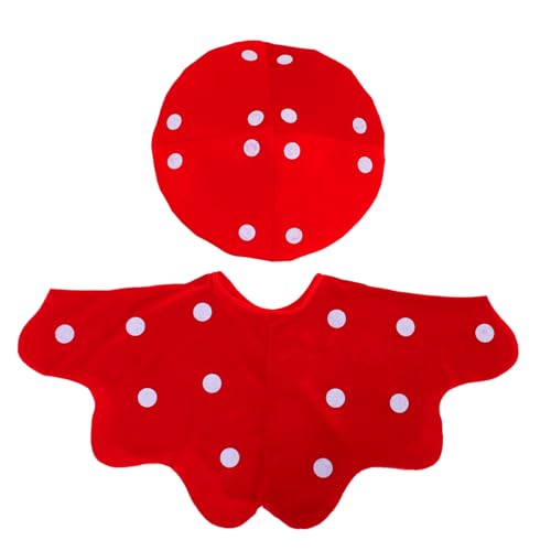 ABOOFAN Baby-pilzmütze Und Umhang-kostüm-set, Ideal Für Halloween-cosplay Und Feiertagspartys, Bequemes Und Bezauberndes Outfit Für Kleinkinder ABOOFAN Baby-pilzmütze Und Umhang-kostüm-set, Ideal Für Halloween-cosplay Und Feiertagspartys, Bequemes Und Bezauberndes Outfit Für Kleinkinder von ABOOFAN