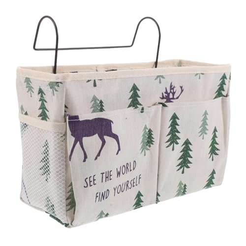 ABOOFAN Beige Bett Organizer zum Einhängen mit Verstellbaren Gurten Großer Kapazität Aufbewahrungstasche für Brillen Bücher Handy Praktischer Hängesack für Schlafzimmer Wohnheim Büro und ABOOFAN Beige Bett Organizer zum Einhängen mit Verstellbaren Gurten Großer Kapazität Aufbewahrungstasche für Brillen Bücher Handy Praktischer Hängesack für Schlafzimmer Wohnheim Büro und von ABOOFAN