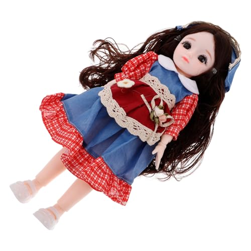 ABOOFAN Bjd Puppe mit Kleidung Schuhen und Kopftuch Bewegliche Gelenkpuppe im Farmdesign für Kreatives Spiel und Sammlung für Puppenliebhaber ABOOFAN Bjd Puppe mit Kleidung Schuhen und Kopftuch Bewegliche Gelenkpuppe im Farmdesign für Kreatives Spiel und Sammlung für Puppenliebhaber von ABOOFAN