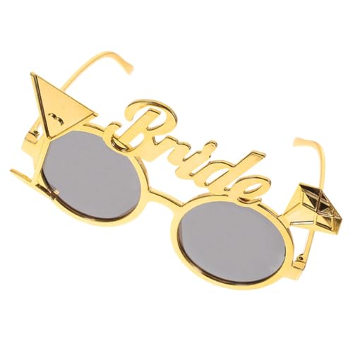 ABOOFAN Braut Sonnenbrille Gold Bachelorette Party Brillen Fotoaccessoire Leicht und Bequem Für Junggesellinnenabschied Hochzeit Dekoration ABOOFAN Braut Sonnenbrille Gold Bachelorette Party Brillen Fotoaccessoire Leicht und Bequem Für Junggesellinnenabschied Hochzeit Dekoration von ABOOFAN