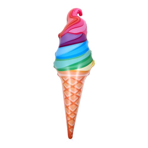 ABOOFAN Bunter Eiscreme Aufblasbarer Eiscreme Party aus PVC für Geburtstagsfeiern und Dessert Themen Dekorative für Leicht zu Reinigen und Vielseitig Einsetzbar von ABOOFAN