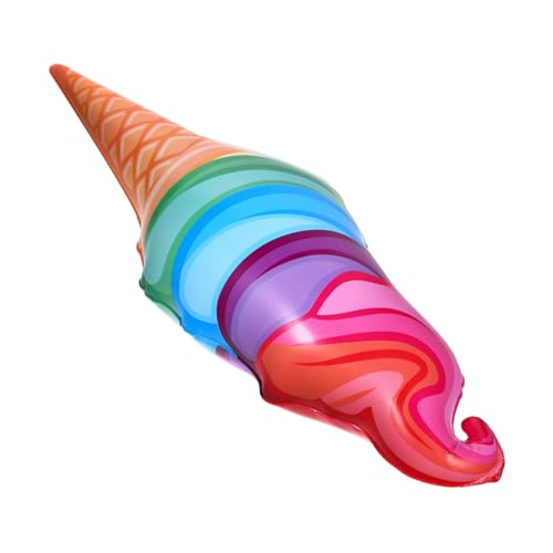 ABOOFAN Bunter Eiscreme Folienballon Aufblasbares Party Dekorationselement aus PVC für Kindergeburtstage Eiscreme Prop für Unvergessliche Feiern von ABOOFAN