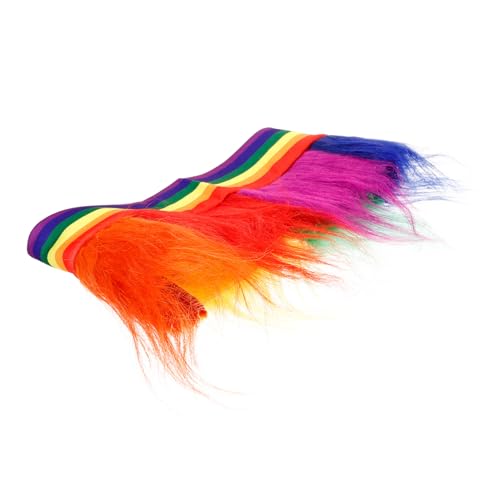 ABOOFAN Buntes Regenbogen haarreif mit Perücke Weicher Kopfband Hut für Fasching und Pride Auffälliges Festival accessoire für Damen Komfortabel und Stilsicher bei Karneval und Umzug ABOOFAN Buntes Regenbogen haarreif mit Perücke Weicher Kopfband Hut für Fasching und Pride Auffälliges Festival accessoire für Damen Komfortabel und Stilsicher bei Karneval und Umzug von ABOOFAN