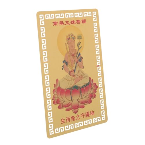 ABOOFAN Chinesische Frühlingsfest Dekoration Tierkreis Karte Hase Legierung Ornament Glücksbringer Tischdeko Langlebig von ABOOFAN