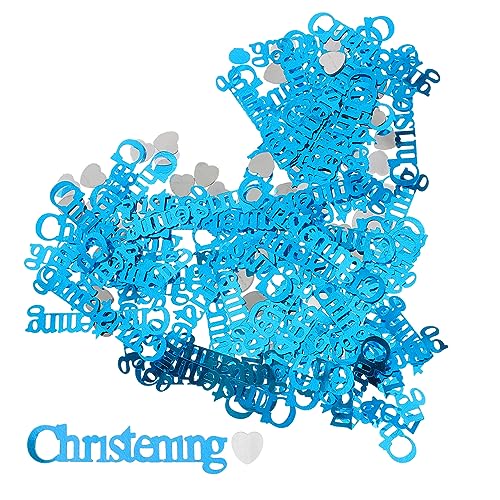 ABOOFAN Christening Konfetti für Shower Blauer Christening Tischdeko für Taufen und Feiern für Partys und Veranstaltungen ABOOFAN Christening Konfetti für Shower Blauer Christening Tischdeko für Taufen und Feiern für Partys und Veranstaltungen von ABOOFAN