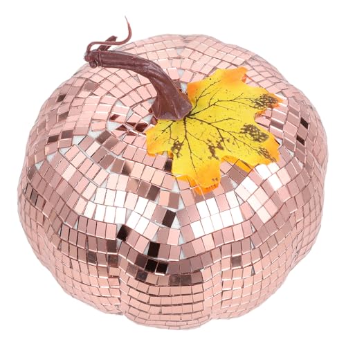 ABOOFAN Disco Kürbis Figur für Partys und Anlässe Glänzendes Künstliches Ornament für Tisch und Dekoration von ABOOFAN