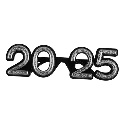 ABOOFAN Einzigartige Neue Jahr Brille Komfortable Partybrille für Silvester Lustige Kreativbrille für Feiern Silberne Design Brille für Partys ABOOFAN Einzigartige Neue Jahr Brille Komfortable Partybrille für Silvester Lustige Kreativbrille für Feiern Silberne Design Brille für Partys von ABOOFAN