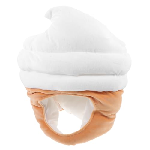 ABOOFAN Eiscreme Hut Kostüm Accessoire für Partys Lustiger Plüsch Hut für Fotorequisiten für Halloween Weihnachten Geburtstagsfeiern und Cosplay von ABOOFAN