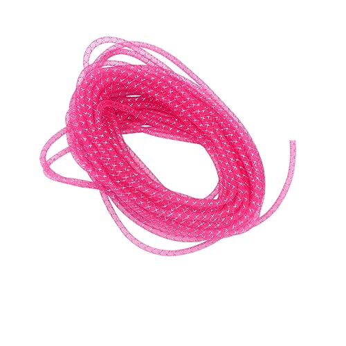 ABOOFAN Elastische Netzschläuche Schmuckzubehör Aus Polyester Wassermelonrot Für Armbänder Halsketten Und Bastelarbeiten Langlebig Und Vielseitig Einsetzbar von ABOOFAN
