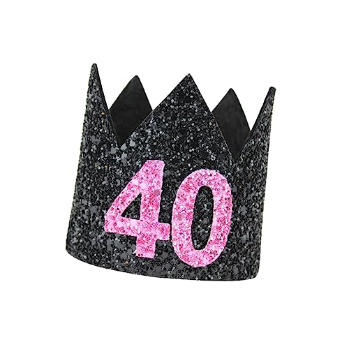 ABOOFAN Erwachsene Krone Partyhut mit Glitzer Geburtstagsfeier Dekoration für Geburtstag Mini Hut für Kostümparty und Fotoshootings Stilvolles Accessoire für Feiern und Besondere Anlässe von ABOOFAN