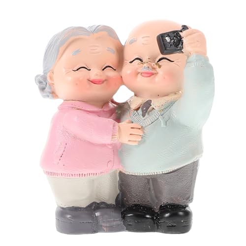 ABOOFAN Figuren Großeltern Ornament aus Resin Kuchen Dekoration für Hochzeit Geburtstag Valentinstag Muttertag Kreative Dekoration für Zuhause und ABOOFAN Figuren Großeltern Ornament aus Resin Kuchen Dekoration für Hochzeit Geburtstag Valentinstag Muttertag Kreative Dekoration für Zuhause und von ABOOFAN