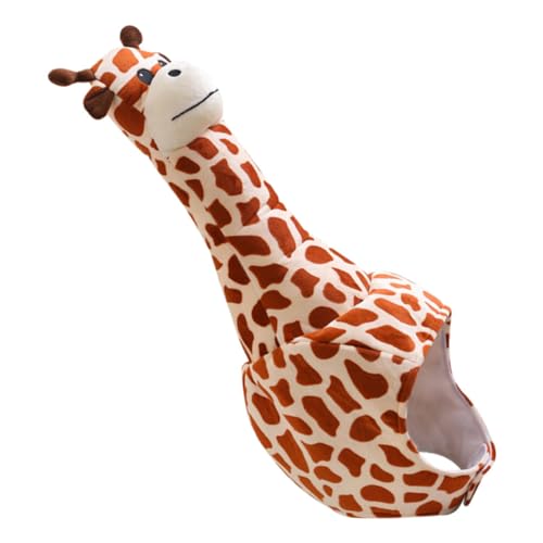 ABOOFAN Giraffenhaube Kreative Giraffe Giraffen-partyhüte Party-giraffen-kopfschmuck Babyflaschen Thermotasche Weihnachtsfeierhut Kind Performance-hut Weihnachten Plüsch von ABOOFAN