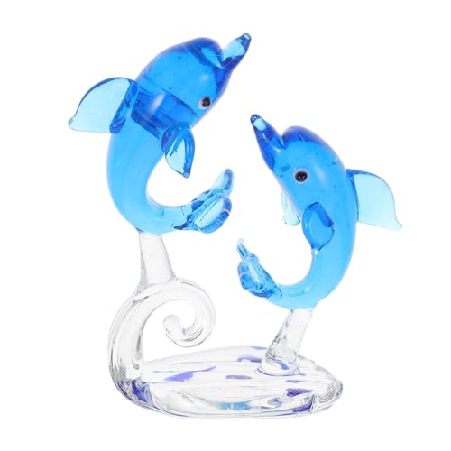 ABOOFAN Glas-Delfin Dekoration Kreatives Kristallglas Delfin Ornament Für Schreibtisch Für Geburtstage Und Feste Modernes Wohnaccessoire Für Ihr Zuhause von ABOOFAN