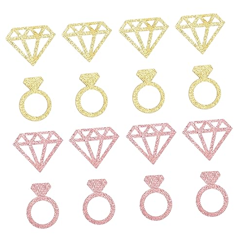 ABOOFAN Glitzer Konfetti Hochzeitspapier Party Tischdeko Gold Roségold mit Diamant und Ring für Valentinstag Geburtstagsfeier Papierstreu Dekoration ABOOFAN Glitzer Konfetti Hochzeitspapier Party Tischdeko Gold Roségold mit Diamant und Ring für Valentinstag Geburtstagsfeier Papierstreu Dekoration von ABOOFAN
