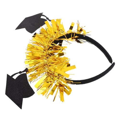ABOOFAN Graduation Mini Hut Stirnband mit Buchstaben Leichtes Stilvolles Party haarband für Frauen Abschlussfeier Kostümzubehör Modisches Langlebiges Headpiece für Festliche Anlässe von ABOOFAN
