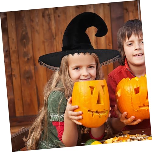 ABOOFAN Halloween Hexenhut Partyhut mit Spitzem Design Dekorativer Cosplay Kopfschmuck für Maskerade und Kostümparty Elegantem für Halloween und Themenfeiern ABOOFAN Halloween Hexenhut Partyhut mit Spitzem Design Dekorativer Cosplay Kopfschmuck für Maskerade und Kostümparty Elegantem für Halloween und Themenfeiern von ABOOFAN