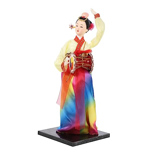 ABOOFAN Hanbok-Puppe Koreanische Traditionelle Braut Kleidung Im Koreanischen Stil Seidenkleid Koreanische Puppe Koreanisches Dekor Hanbok-kleiderpuppen Frau Harz Dropshipping Marionette von ABOOFAN