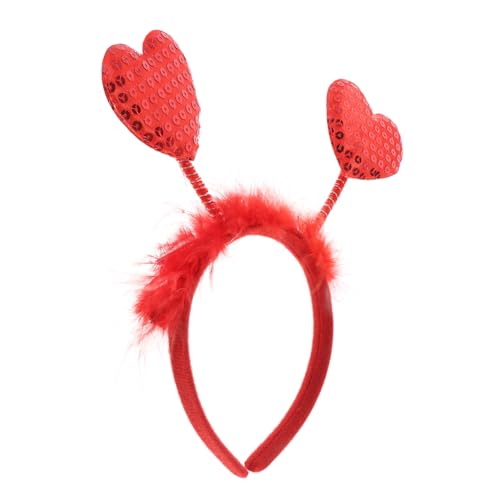 ABOOFAN Herz Stirnband für Valentinstag Bequemes Haaraccessoire mit Pailletten für Hochzeiten und Tanzpartys Perfektes Kostümzubehör für Romantische Anlässe ABOOFAN Herz Stirnband für Valentinstag Bequemes Haaraccessoire mit Pailletten für Hochzeiten und Tanzpartys Perfektes Kostümzubehör für Romantische Anlässe von ABOOFAN