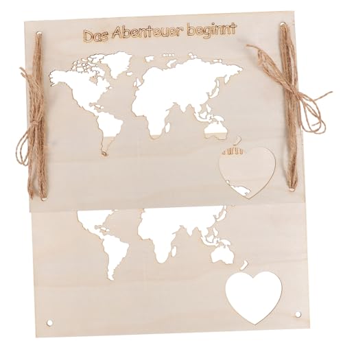 ABOOFAN Holzornamenten für Diy Projekte Teilig mit Juteseil Kreative Holzplatten für Bastelarbeiten und Dekorationen für Zuhause und Veranstaltungen von ABOOFAN