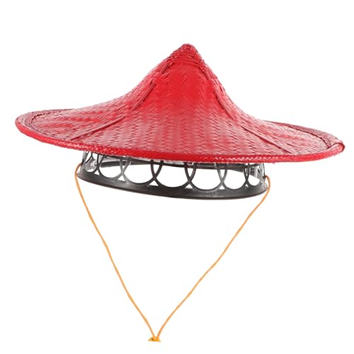 ABOOFAN Japanischer Ninja Kegelhut Cosplay Hut mit Verstellbarem Band Atmungsaktiv Robust und Komfortabel Roter Traditioneller Samurai Kopfschmuck für Kostüm Performance und Party ABOOFAN Japanischer Ninja Kegelhut Cosplay Hut mit Verstellbarem Band Atmungsaktiv Robust und Komfortabel Roter Traditioneller Samurai Kopfschmuck für Kostüm Performance und Party von ABOOFAN