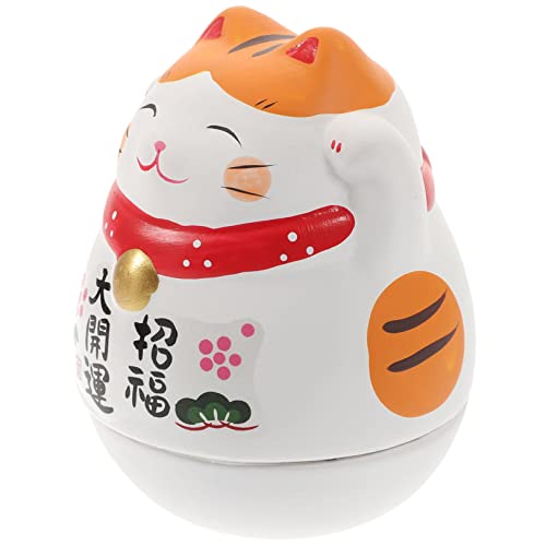 ABOOFAN Katzenschmuck Tischdeko Winkekatze Deko Katzenfigur Winkekatze Ornament Wackelspielzeug Katze Tierfigur Katzenfiguren Ornament Kind Keramik Japanischer Stil Baby ABOOFAN Katzenschmuck Tischdeko Winkekatze Deko Katzenfigur Winkekatze Ornament Wackelspielzeug Katze Tierfigur Katzenfiguren Ornament Kind Keramik Japanischer Stil Baby von ABOOFAN