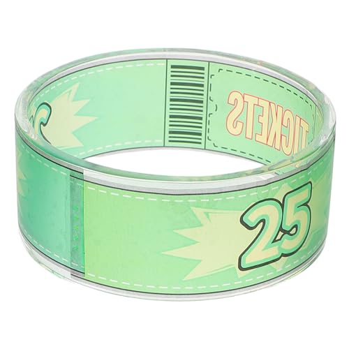 ABOOFAN Klaue Spielmaschine Token Armband aus Ersatz Geschenkarmband für Spielmaschinen Claw Machine Punktesystem Halbtransparente Grüne Spielzeugringe Spaß für Gelegenheiten von ABOOFAN