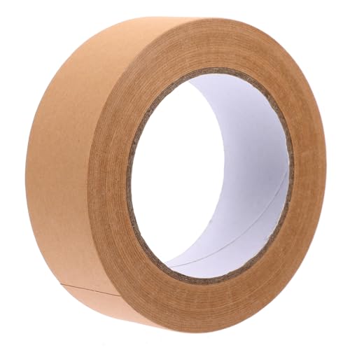 ABOOFAN Kraftpapier Klebeband Selbstklebendes Packband für Umzugskartons Beschriftbar und Leicht Abreißbar Stark und Zuverlässig für Verpackungen und Versand von ABOOFAN