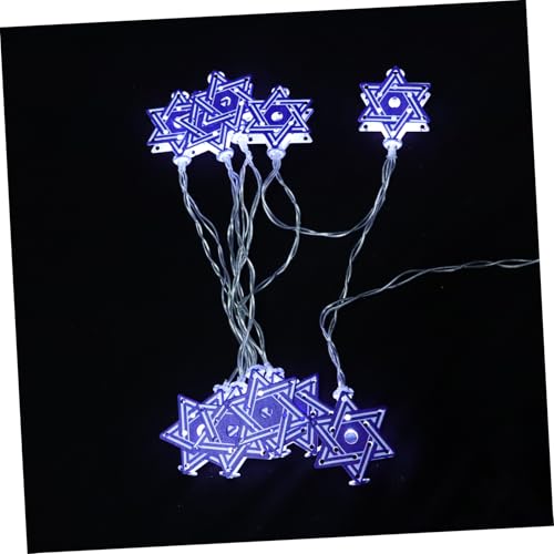 ABOOFAN LED Lichterkette mit Davidstern Festliche Hanukkah Dekoration für Innen und Außen Sterne Batterie Betrieben Sanfte Beleuchtung für Gemütliche Feiertagsatmosphäre ABOOFAN LED Lichterkette mit Davidstern Festliche Hanukkah Dekoration für Innen und Außen Sterne Batterie Betrieben Sanfte Beleuchtung für Gemütliche Feiertagsatmosphäre von ABOOFAN
