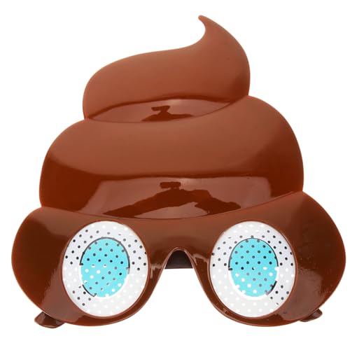 ABOOFAN Lustige Party Sonnenbrille Damen Poop form Fun Brille für Festivals Foto Requisite Kreative Accessoires Bunte Sonnenbrillen Frauen Spaß Brillen von ABOOFAN