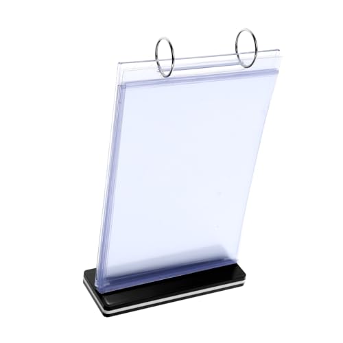 ABOOFAN Menüständer Größe Inhaber Ständer für Displayhalter Schreibtisch Staffeleien zum Ausstellen transparenter Displayhalter Tischplattenhalter Papierständer Menüetikettenständer PVC ABOOFAN Menüständer Größe Inhaber Ständer für Displayhalter Schreibtisch Staffeleien zum Ausstellen transparenter Displayhalter Tischplattenhalter Papierständer Menüetikettenständer PVC von ABOOFAN