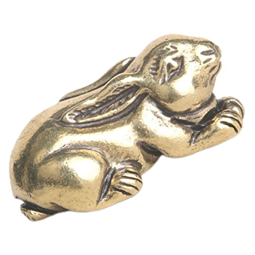 ABOOFAN Messing Hase Winzig Miniatur-kaninchenfigur Mini - Miniatur-kaninchenstatue Hasen Tierkreiszeichen Dekorationen Ohren Kaninchen-tischdekoration Für Den Innenbereich Golden ABOOFAN Messing Hase Winzig Miniatur-kaninchenfigur Mini - Miniatur-kaninchenstatue Hasen Tierkreiszeichen Dekorationen Ohren Kaninchen-tischdekoration Für Den Innenbereich Golden von ABOOFAN