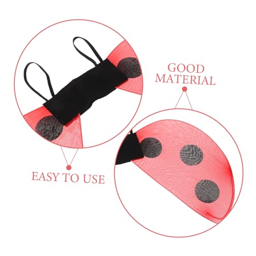 ABOOFAN Netzflügel Party Kostüm Leichte Bequeme Mesh Flügel für Mädchen Vielseitiges Accessoire für Tanz Rollenspiel und Outdoor Aktivitäten Einfach Anzuziehen Formstabil von ABOOFAN