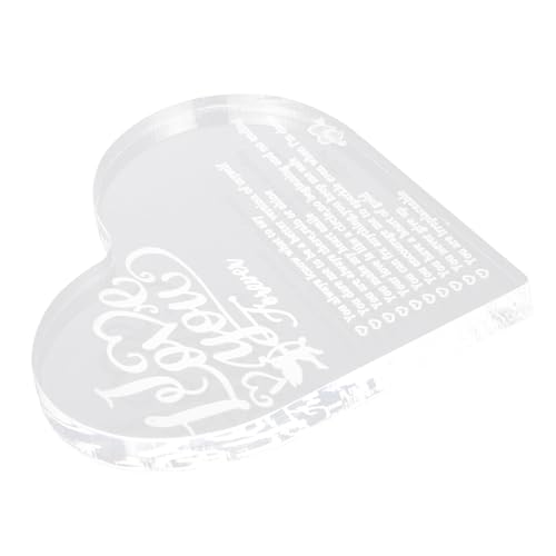 ABOOFAN Acryl Ornament Tisch Schmuck Herz Figur Personalisierte Zeichen Für Danke ABOOFAN Acryl Ornament Tisch Schmuck Herz Figur Personalisierte Zeichen Für Danke von ABOOFAN