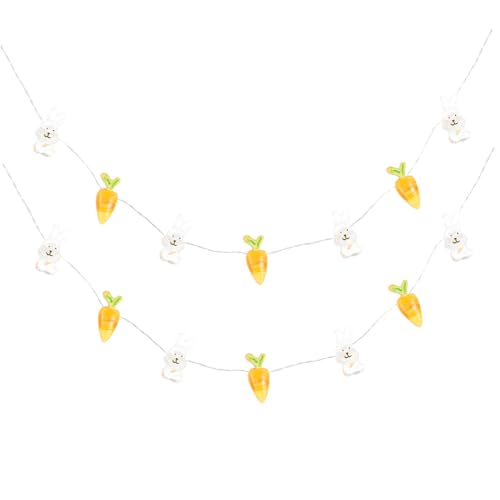 ABOOFAN Osterdeko LED Lichterkette mit Hasen und Karotten mit Lampen Batteriebetrieben Kreative Innenbeleuchtung für Feste Partys und Besondere Anlässe Einfache Installation und Handlich ABOOFAN Osterdeko LED Lichterkette mit Hasen und Karotten mit Lampen Batteriebetrieben Kreative Innenbeleuchtung für Feste Partys und Besondere Anlässe Einfache Installation und Handlich von ABOOFAN