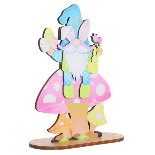 ABOOFAN Osterdekoration Holzschild Bunte Tischdekoration für Frühlingsfest Kreatives GNOME Design für Zuhause Partys und ABOOFAN Osterdekoration Holzschild Bunte Tischdekoration für Frühlingsfest Kreatives GNOME Design für Zuhause Partys und von ABOOFAN