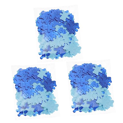 ABOOFAN -Packungen Konfetti bärenförmig Dusche Karikatur tragen Dekorationen für die Babyparty mit Bärenmotiv Bärenbabyatordekoration Bärendekorationen Bärenthema Babyparty Plastik Blau von ABOOFAN