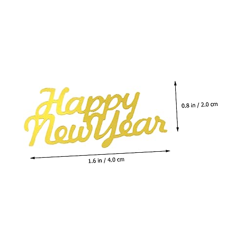 ABOOFAN Packungen Neujahrs Konfetti aus Hochwertigem Material Verarbeitung Reißfest Dekoratives Partyzubehör für Festliche und Tischdeko für Silvesterfeiern und Neujahrsfeste von ABOOFAN