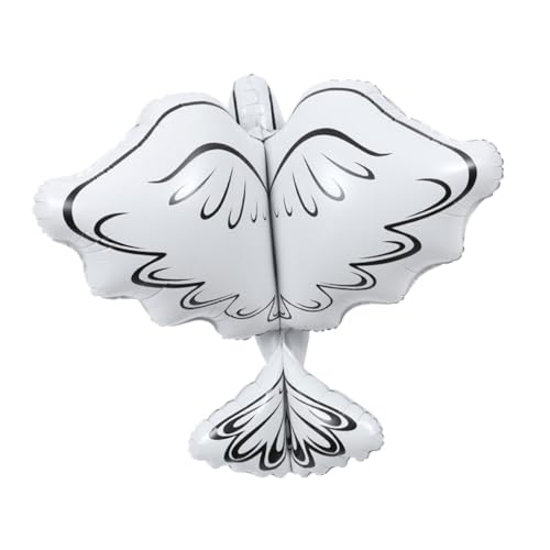 ABOOFAN Pigeon Form Luftballon Hochzeit Party Friedenstaube Aluminium Folienballon Dekoration für Hochzeiten und Feiern Wiederverwendbar Eleganter Fotodeko Artikel von ABOOFAN
