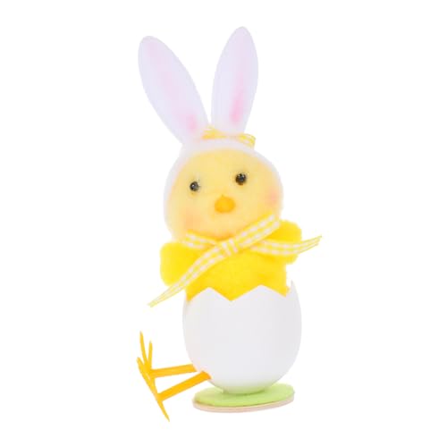 ABOOFAN Plüsch Küken mit Hasenohren Hut Dekoration für Frühlingsornament und Party für Klassenzimmer und Büro Dekoration von ABOOFAN