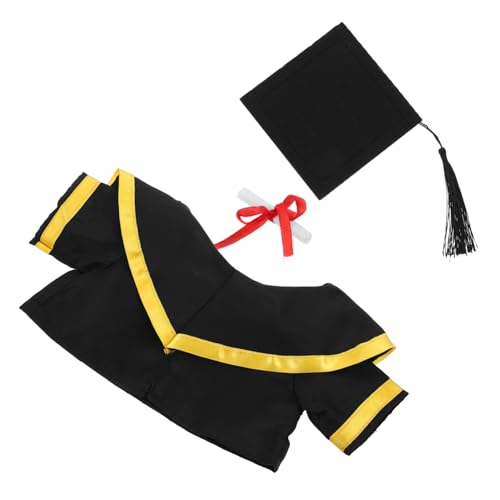 ABOOFAN Plüschbär Abschlusskostüm mit Hut und Schärpe Kuscheltier Outfit für Feierlichkeiten und Dekorationen und Detailgetreu Souvenir und ABOOFAN Plüschbär Abschlusskostüm mit Hut und Schärpe Kuscheltier Outfit für Feierlichkeiten und Dekorationen und Detailgetreu Souvenir und von ABOOFAN