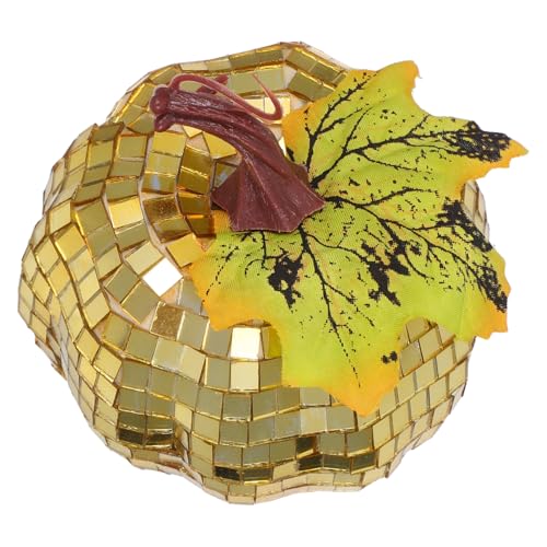 ABOOFAN Reflektierendes Kunstgemüse für Herbstdeko für Halloween und Erntedankfest Vielseitige Tischdekoration für Innenräume Spiegeldesign für Partys von ABOOFAN