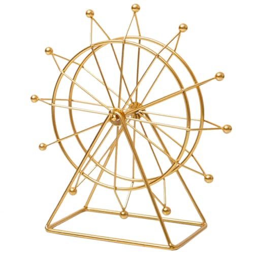 ABOOFAN Riesenrad-skulptur Eisen-Kunst- Goldenes Riesenrad-Ornament Für Die Dekoration ABOOFAN Riesenrad-skulptur Eisen-Kunst- Goldenes Riesenrad-Ornament Für Die Dekoration von ABOOFAN