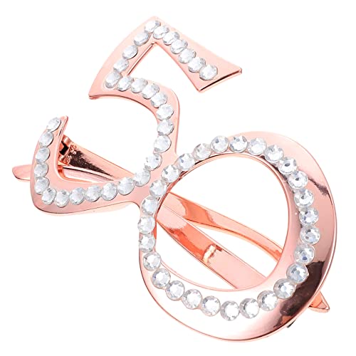 ABOOFAN Roségold Jahre Geburtstagsbrille Partybrille Damen Herren Fotoaccessoire aus Stabilem PC Material für Unvergessliche Feierlichkeiten und Fotoshootings von ABOOFAN