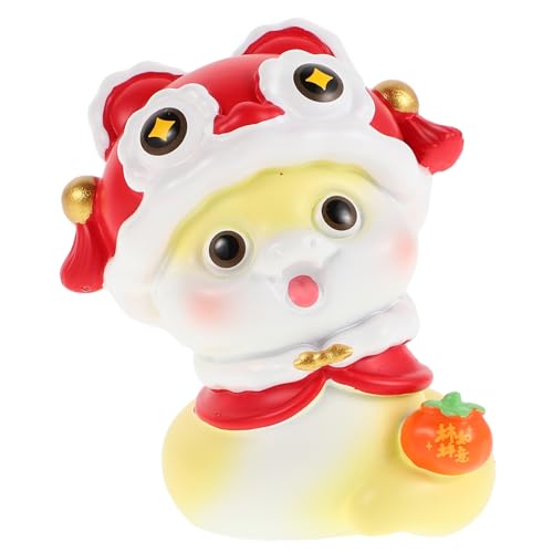 ABOOFAN Schlangenfigur Chinesisches Neujahr Dekoration Cartoon Snake Statue für Tisch Büro Auto Symbolisches für Jahr der Schlange Festlicher Glücksbringer von ABOOFAN