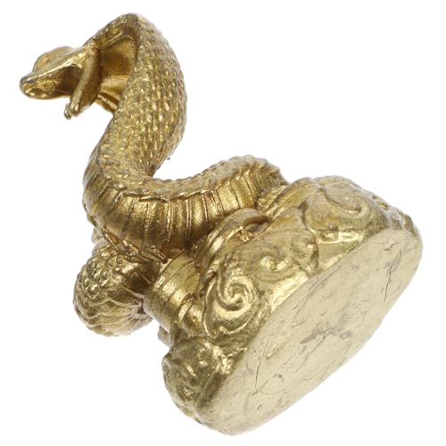 ABOOFAN Schlangenstatue Aus Messing Dekoration Schlangenförmige Verzierung Ornament Figur Exquisites Schlangendekor Schlangenverzierung Reichtum Tier Schlange Kupfer Golden ABOOFAN Schlangenstatue Aus Messing Dekoration Schlangenförmige Verzierung Ornament Figur Exquisites Schlangendekor Schlangenverzierung Reichtum Tier Schlange Kupfer Golden von ABOOFAN