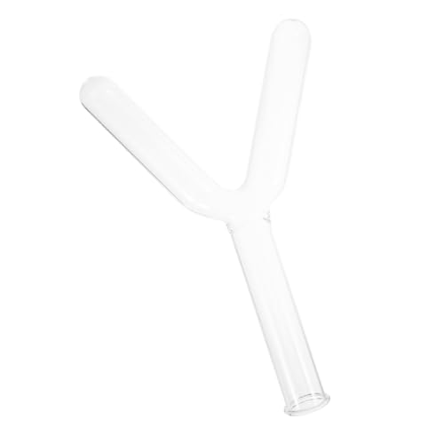 ABOOFAN Schlauchanschlussadapter Laborröhrenglas Verbindungsrohr aus Glas Glasverbinder-Adapter Glasschlauchanschluss Laborglaswaren Y-förmiges Verbindungsrohr von ABOOFAN