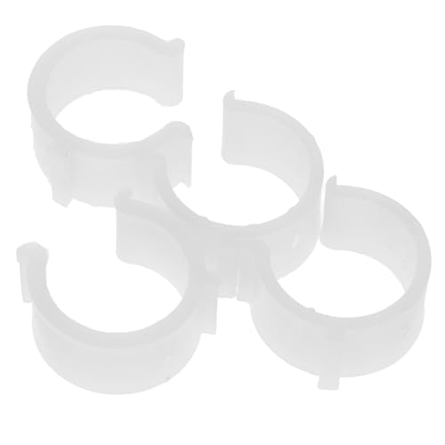 ABOOFAN Set Mit 4 Sicheren Gardinenstangenhaltern U-förmigen Und Schnallen Passend Für 26–28 Mm Lange Stangen Einfache Wandmontage von ABOOFAN