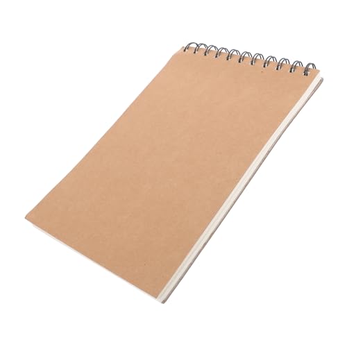 ABOOFAN Skizzenblöcke Exekutive Journaling schmucklos Notizbilder gebunden regiert großes Skizzenbuch Zeichenbuch kleines Spiral-Skizzenbuch Malerei-Spiralbuch Papier Brown von ABOOFAN